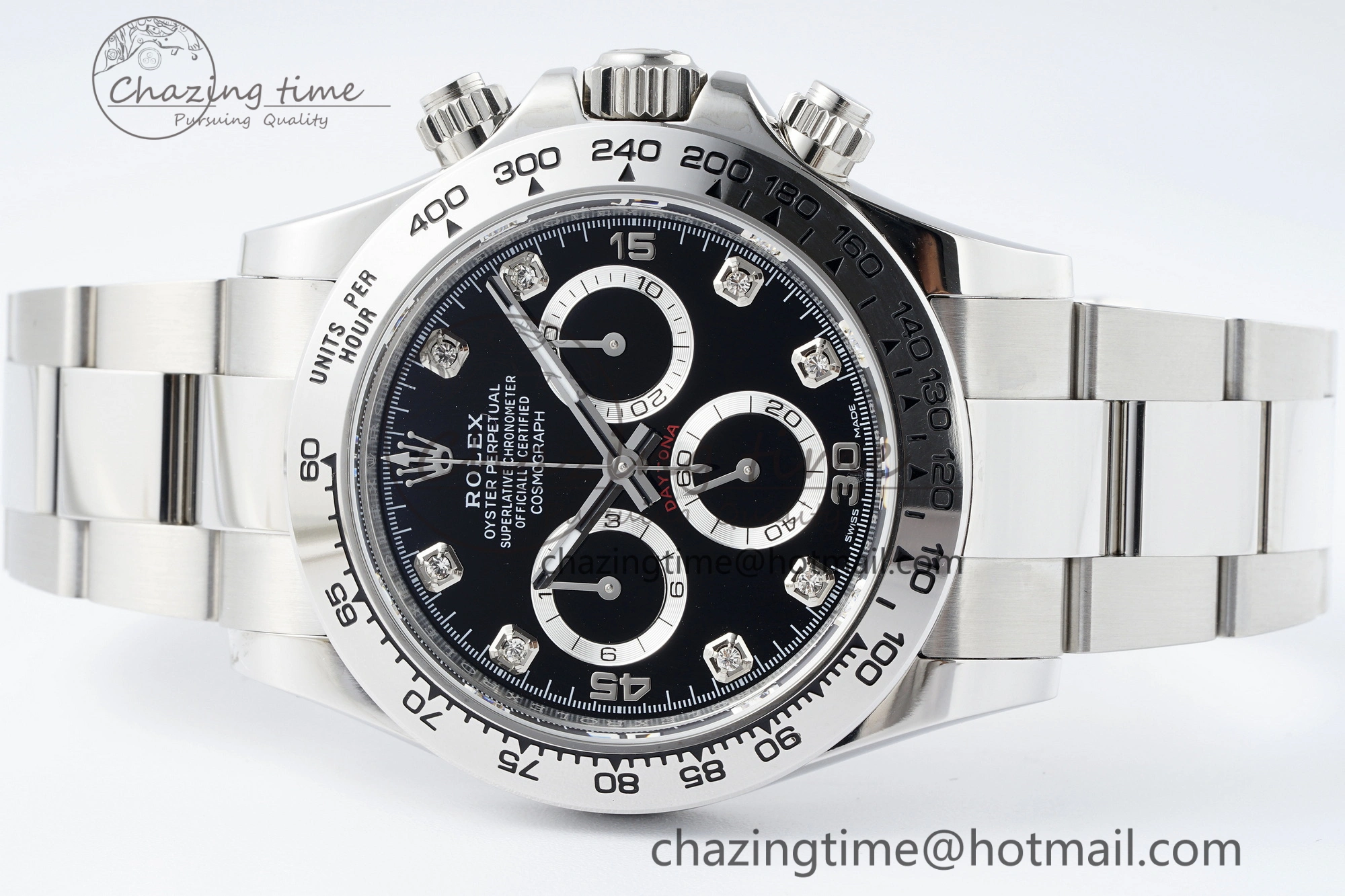 Daytona 116509 BTF 1:1 Best Edition 904L SS Case and Bracelet Black Diamonds Dial SA Comfortable 2098