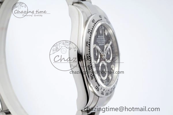 Daytona 116509 BTF 1:1 Best Edition 904L SS Case and Bracelet Black Diamonds Dial SA Comfortable 2098