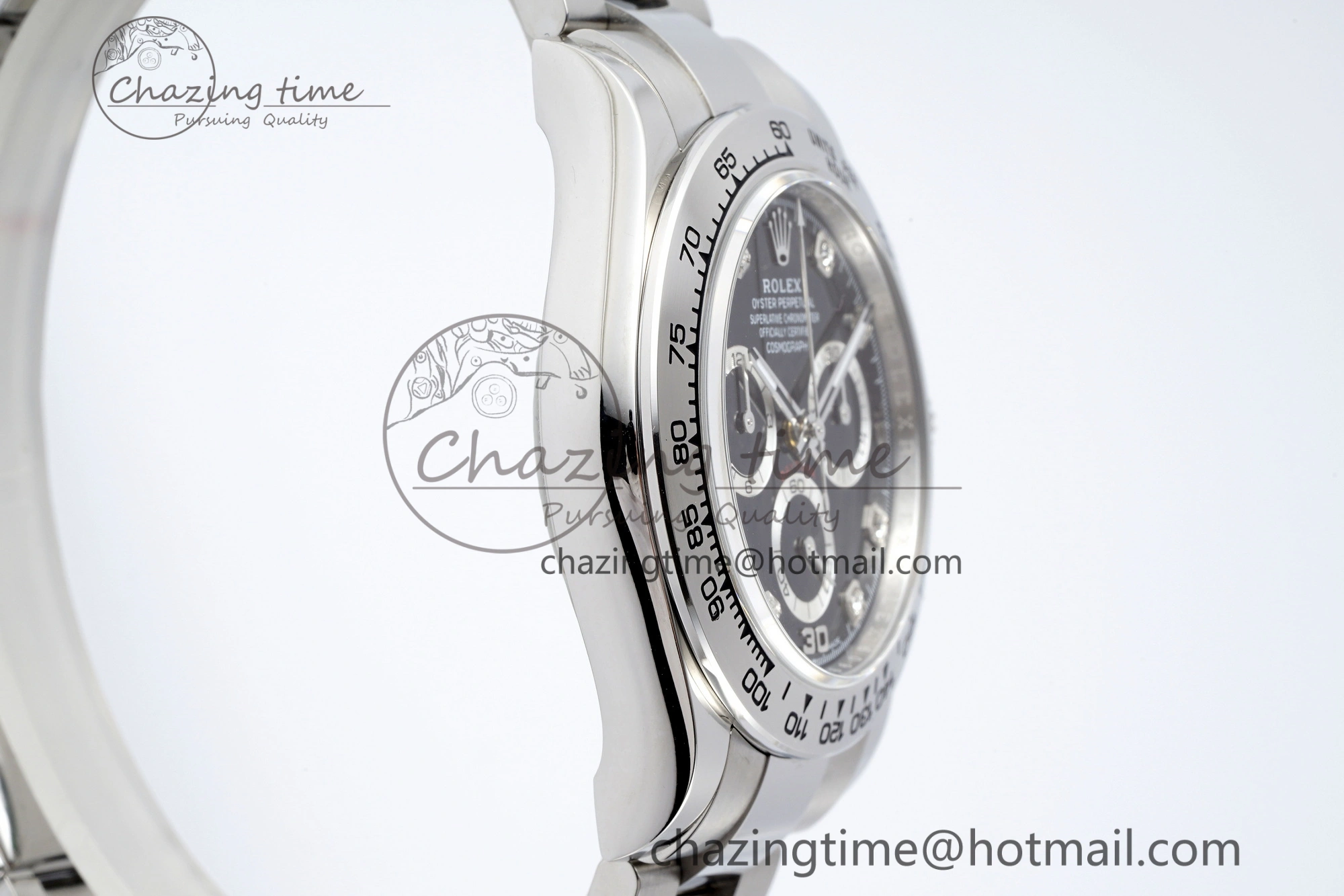 Daytona 116509 BTF 1:1 Best Edition 904L SS Case and Bracelet Black Diamonds Dial SA Comfortable 2098