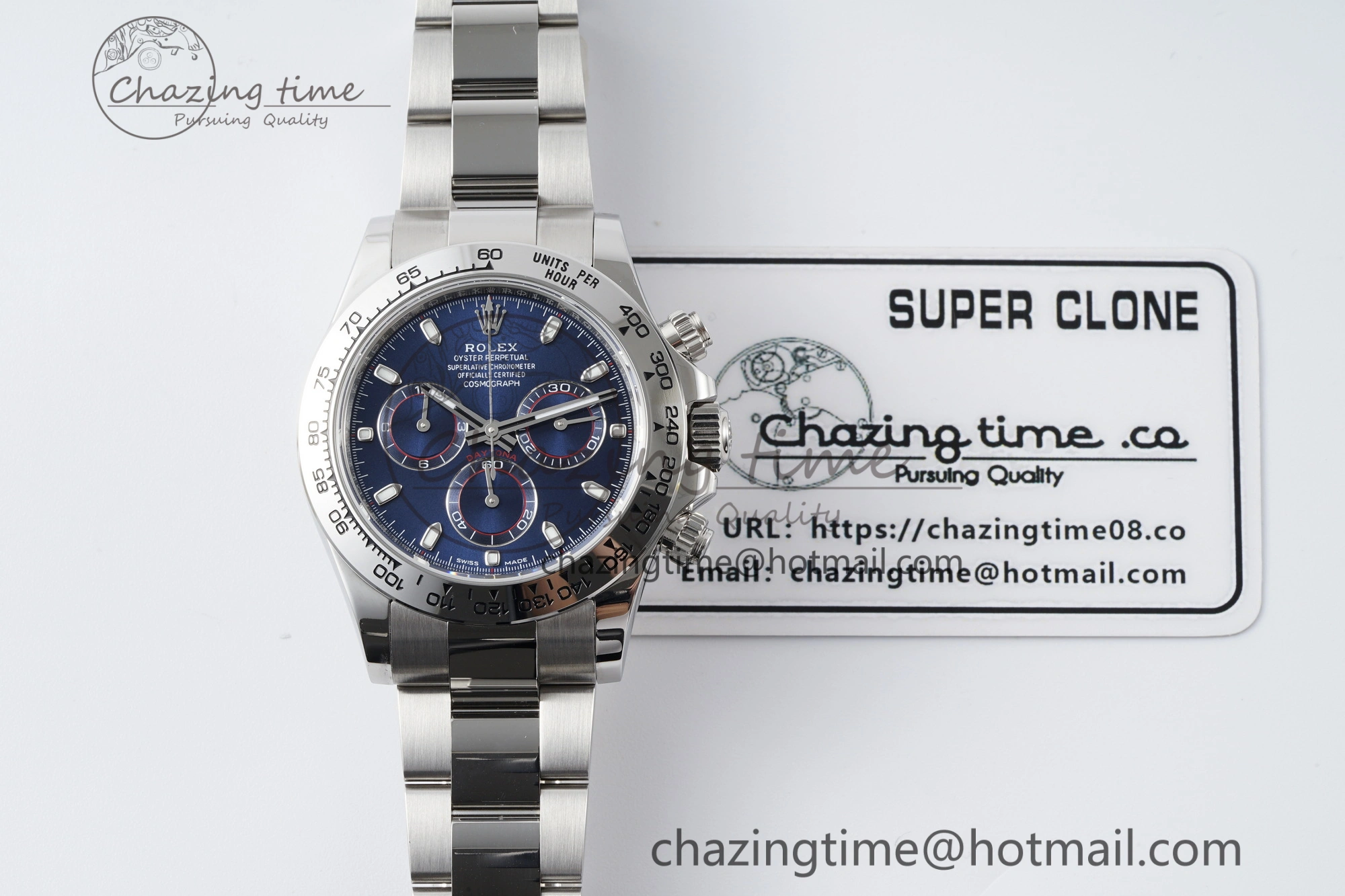 Daytona 116509 BTF 1:1 Best Edition 904L SS Case and Bracelet Blue Dial SA Seasonal 2099