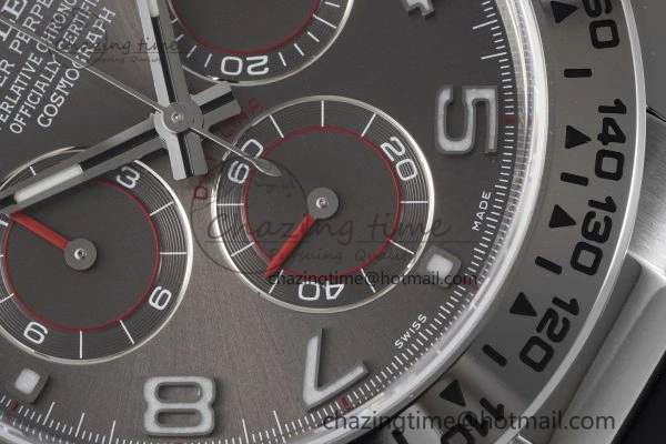Stylish Daytona 116509 Clean 1:1 Best Edition 904L SS Case Gray Dial on Rubber Strap SA4130 V 2156