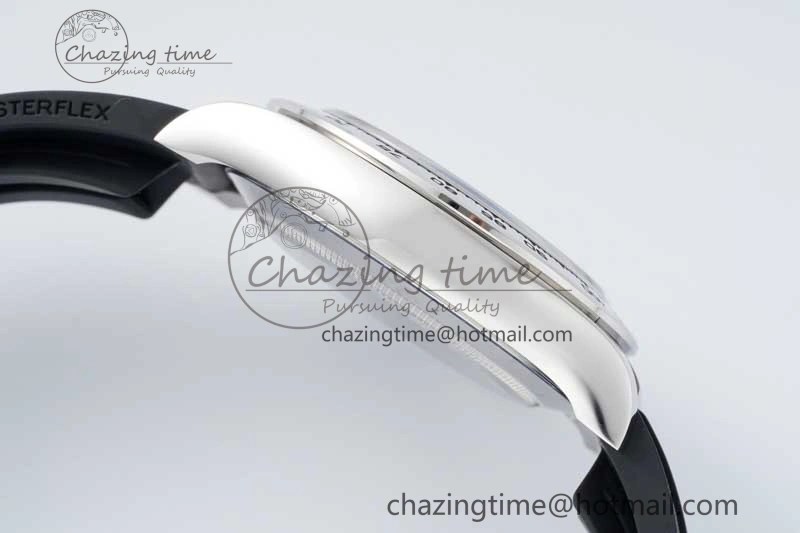 Daytona 116509 Clean 1:1 Best Edition 904L SS Case Silver Black Dial on Rubber Strap SA4130 V Casual 2119