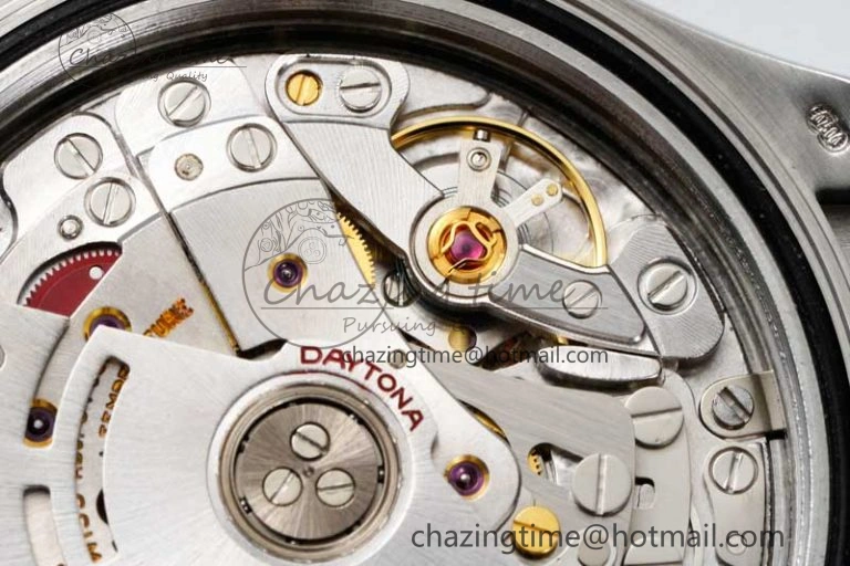 Daytona 116509 Clean 1:1 Best Edition 904L SS Case Silver Black Dial on Rubber Strap SA4130 V Casual 2119