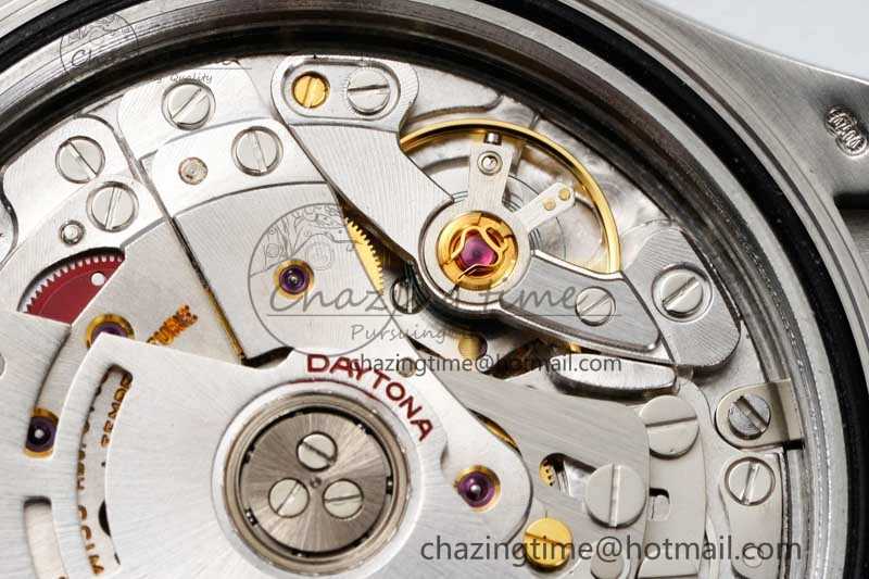 Daytona 116509 Clean 1:1 Best Edition 904L SS Case Silver Black Dial on Rubber Strap SA4130 V Casual 2119