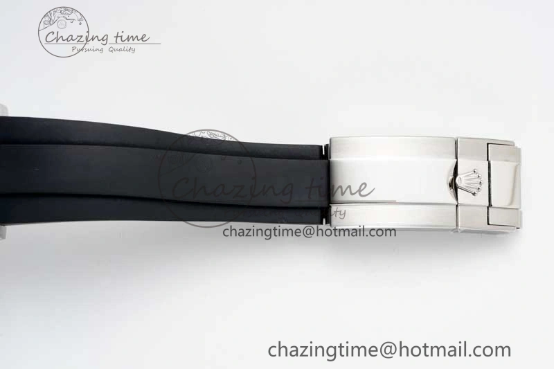 Daytona 116509 Clean 1:1 Best Edition 904L SS Case Silver Black Dial on Rubber Strap SA4130 V Casual 2119