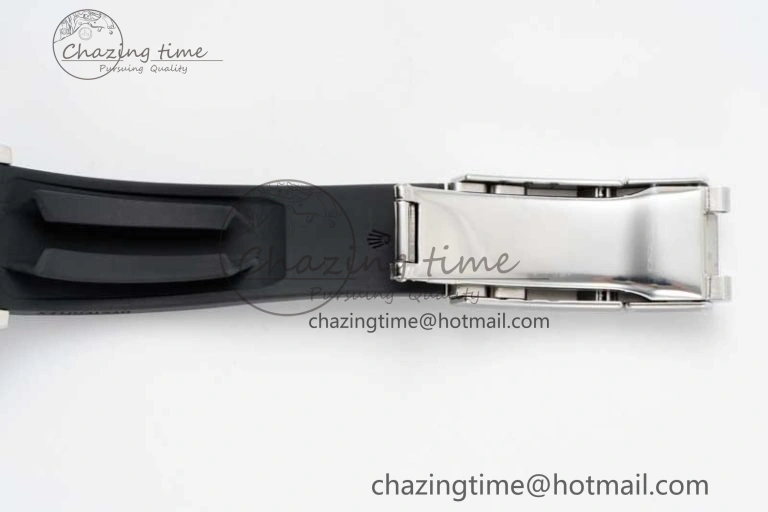 Daytona 116509 Clean 1:1 Best Edition 904L SS Case Silver Black Dial on Rubber Strap SA4130 V Casual 2119