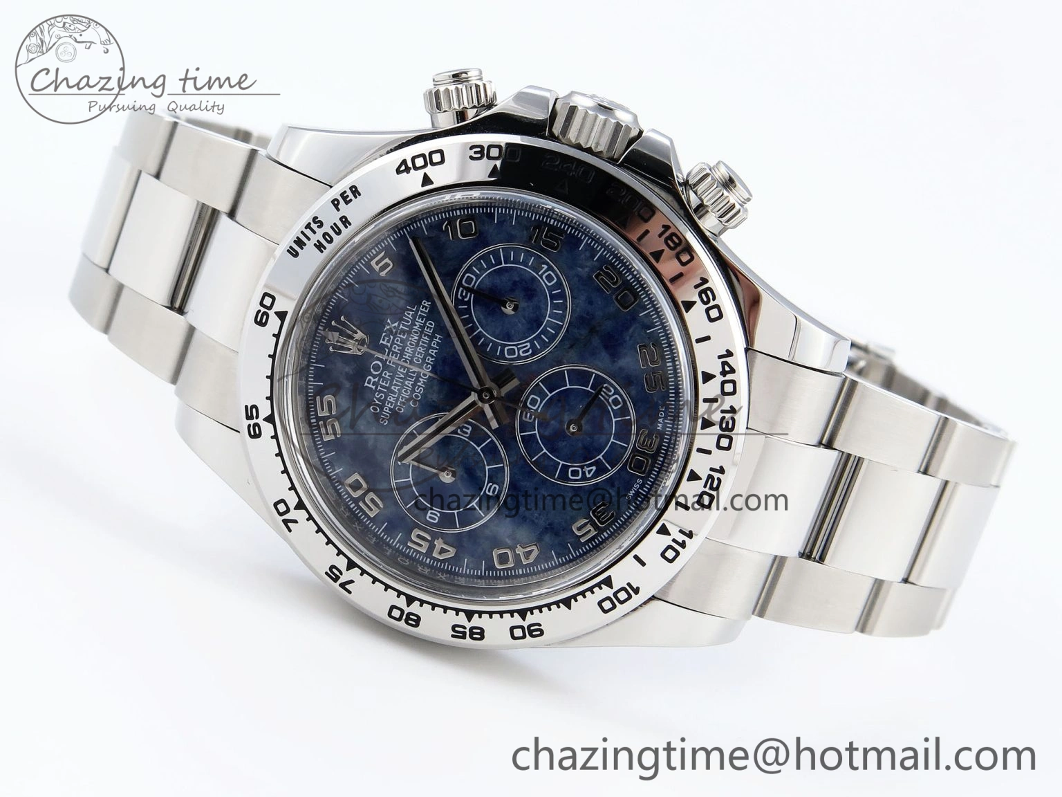 SportInspired Daytona 116509 Clean 1:1 Best Edition 904L SS Case and Bracelet Blue Sodalite Dial SA4130 V 1854