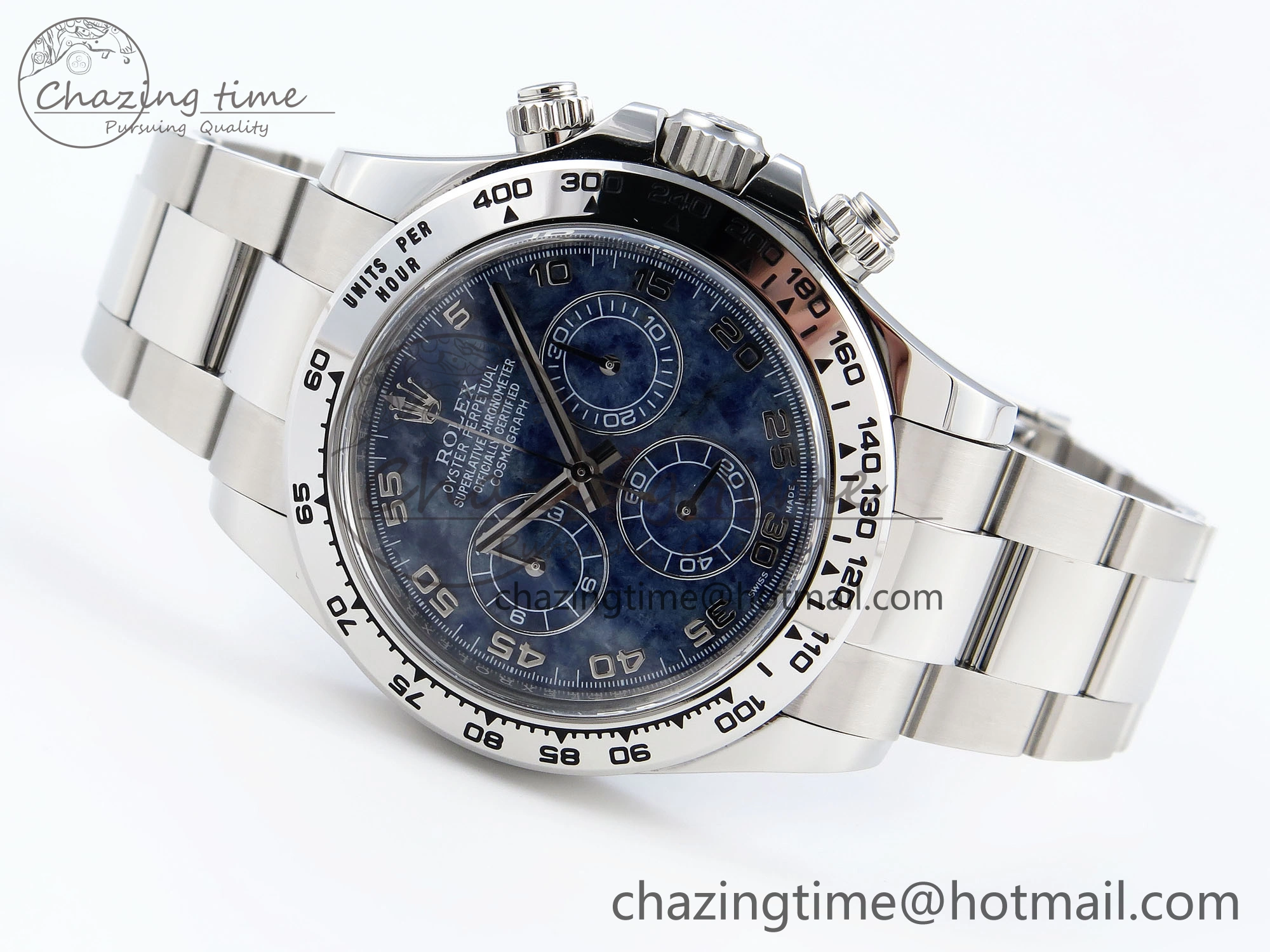 SportInspired Daytona 116509 Clean 1:1 Best Edition 904L SS Case and Bracelet Blue Sodalite Dial SA4130 V 1854