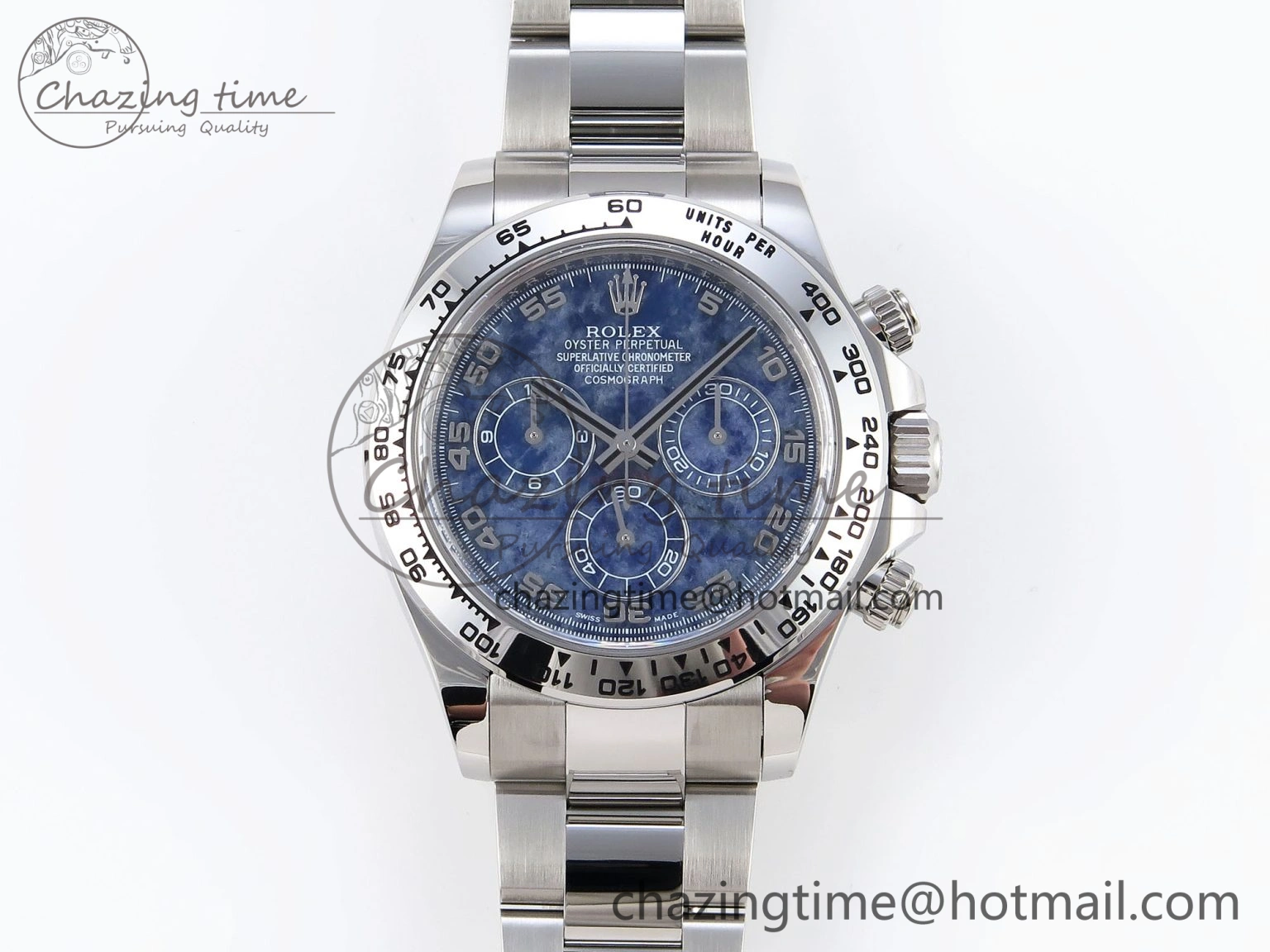 SportInspired Daytona 116509 Clean 1:1 Best Edition 904L SS Case and Bracelet Blue Sodalite Dial SA4130 V 1854