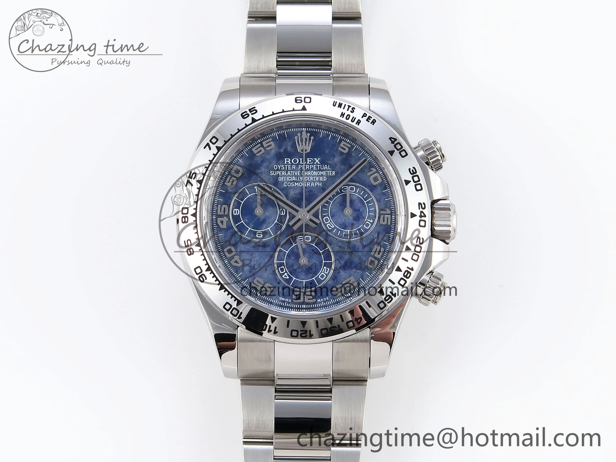 SportInspired Daytona 116509 Clean 1:1 Best Edition 904L SS Case and Bracelet Blue Sodalite Dial SA4130 V 1854