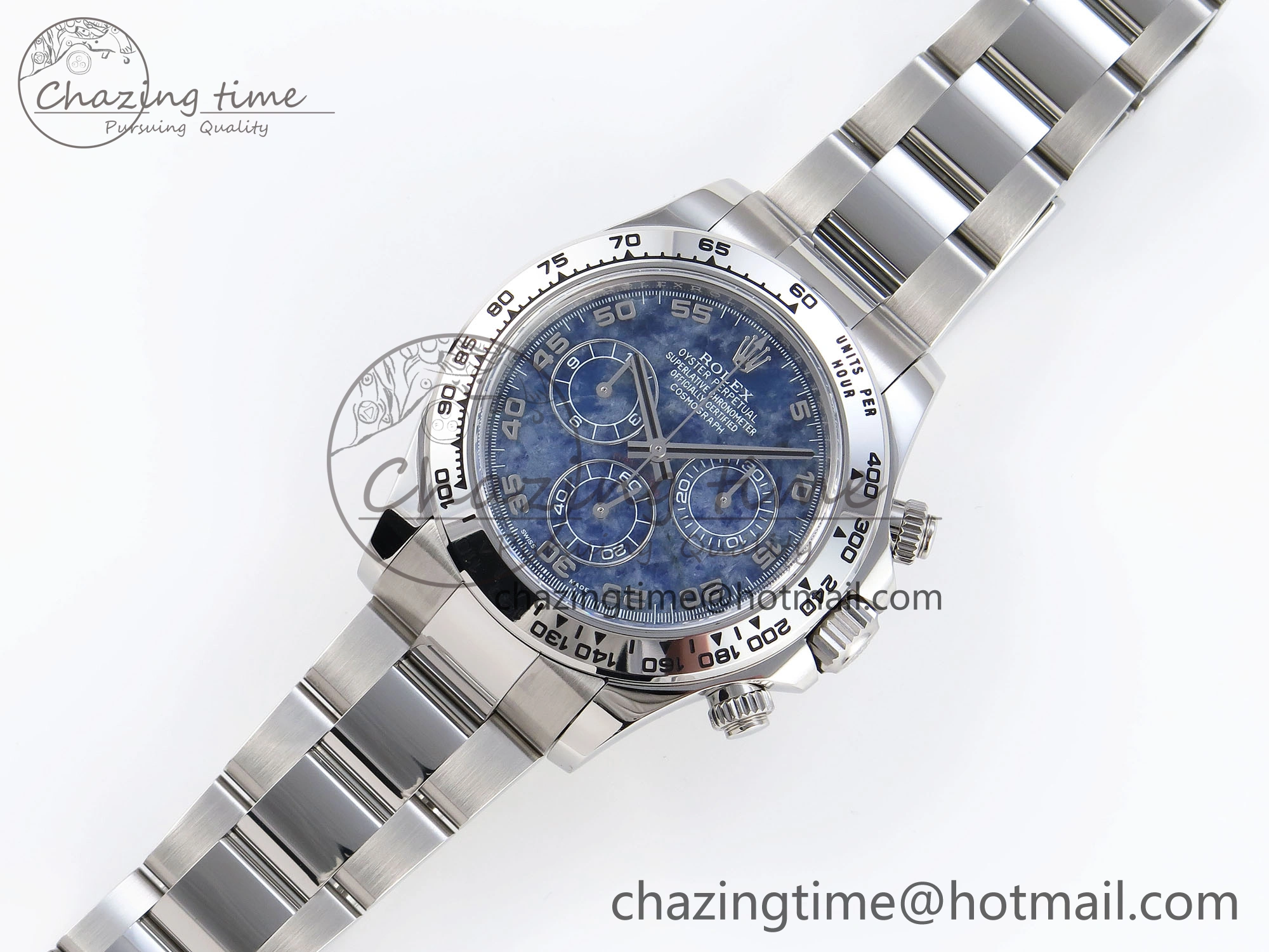SportInspired Daytona 116509 Clean 1:1 Best Edition 904L SS Case and Bracelet Blue Sodalite Dial SA4130 V 1854
