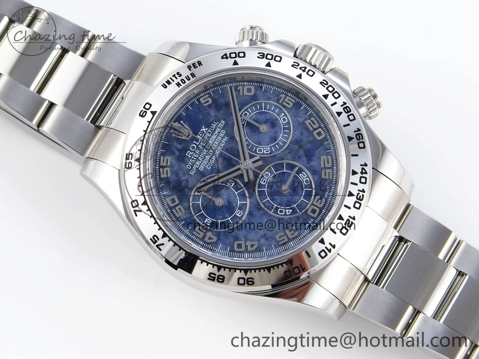 SportInspired Daytona 116509 Clean 1:1 Best Edition 904L SS Case and Bracelet Blue Sodalite Dial SA4130 V 1854