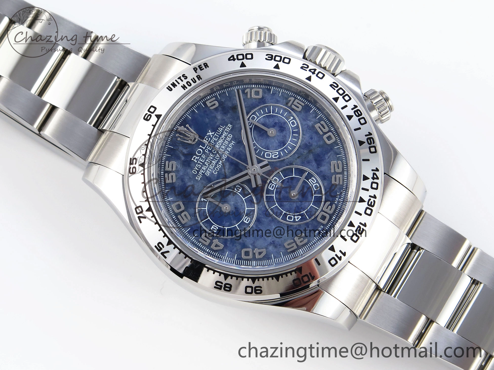SportInspired Daytona 116509 Clean 1:1 Best Edition 904L SS Case and Bracelet Blue Sodalite Dial SA4130 V 1854