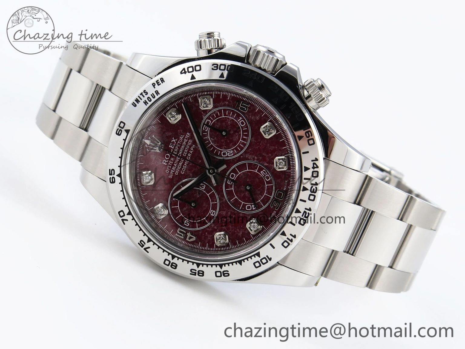 Tailored Daytona 116509 Clean 1:1 Best Edition 904L SS Case and Bracelet Red Sodalite Dial SA4130 V 1853