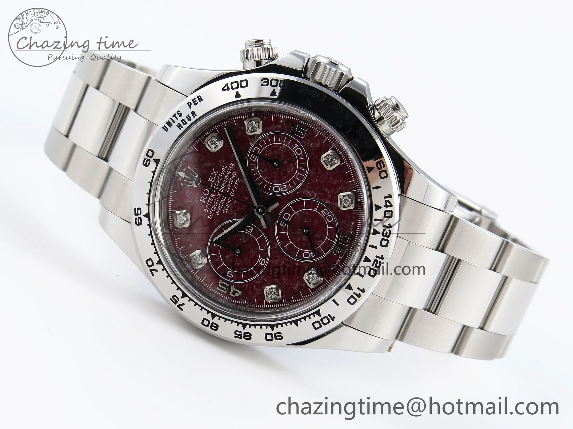 Tailored Daytona 116509 Clean 1:1 Best Edition 904L SS Case and Bracelet Red Sodalite Dial SA4130 V 1853