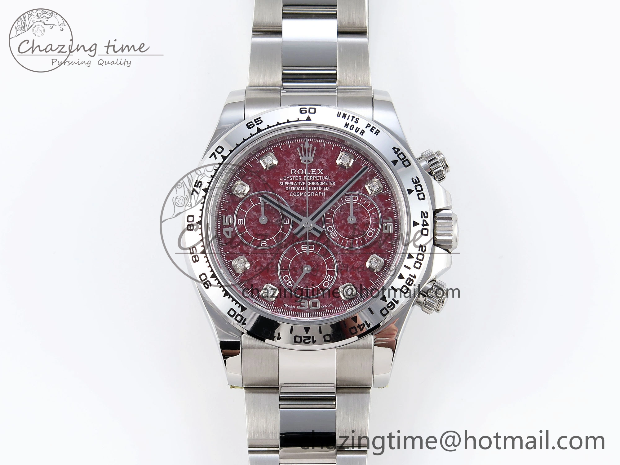 Tailored Daytona 116509 Clean 1:1 Best Edition 904L SS Case and Bracelet Red Sodalite Dial SA4130 V 1853