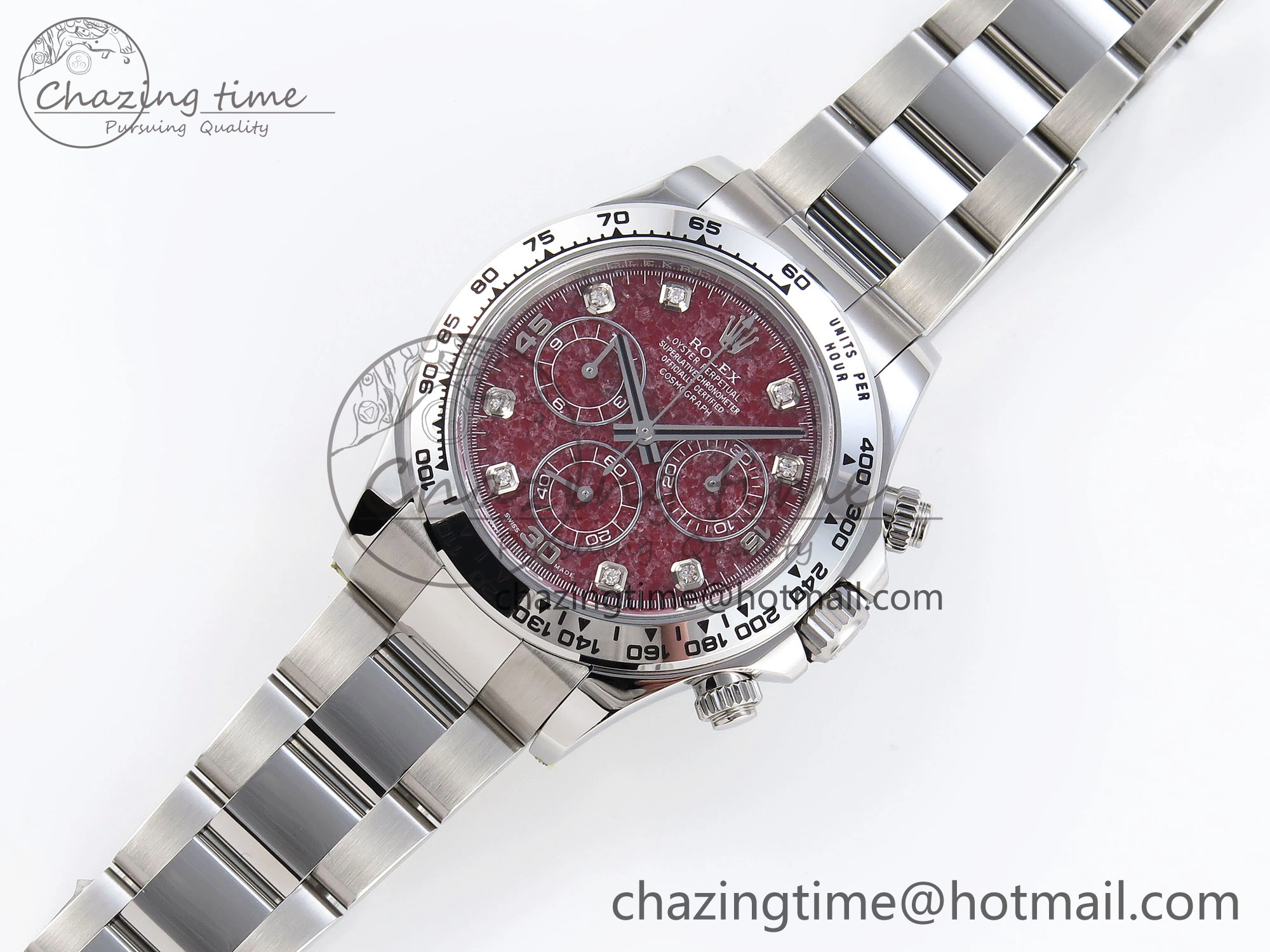 Tailored Daytona 116509 Clean 1:1 Best Edition 904L SS Case and Bracelet Red Sodalite Dial SA4130 V 1853