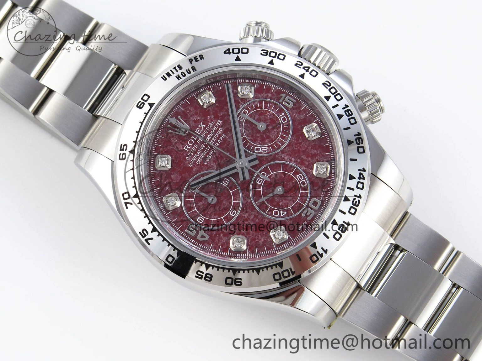 Tailored Daytona 116509 Clean 1:1 Best Edition 904L SS Case and Bracelet Red Sodalite Dial SA4130 V 1853