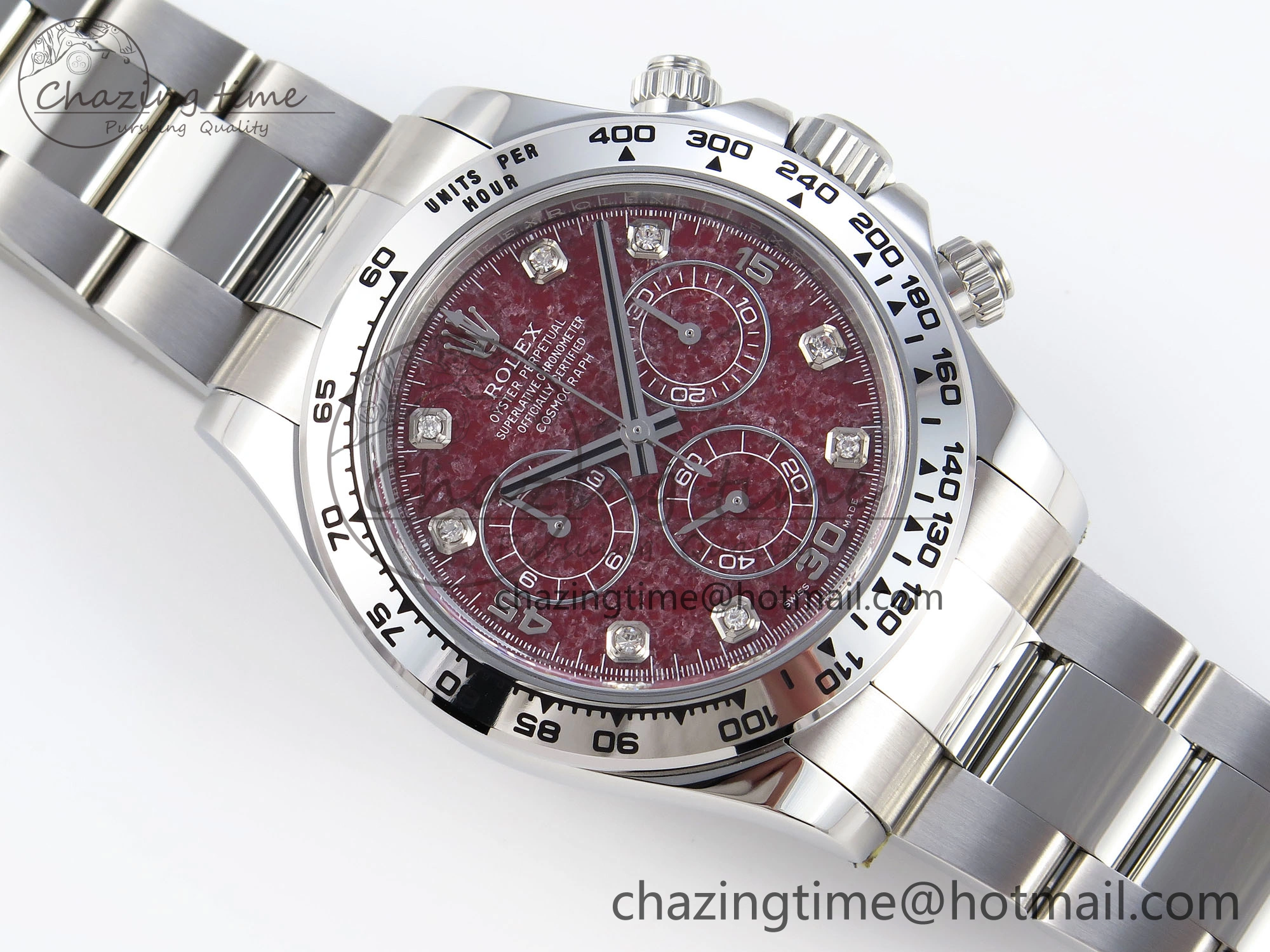 Tailored Daytona 116509 Clean 1:1 Best Edition 904L SS Case and Bracelet Red Sodalite Dial SA4130 V 1853