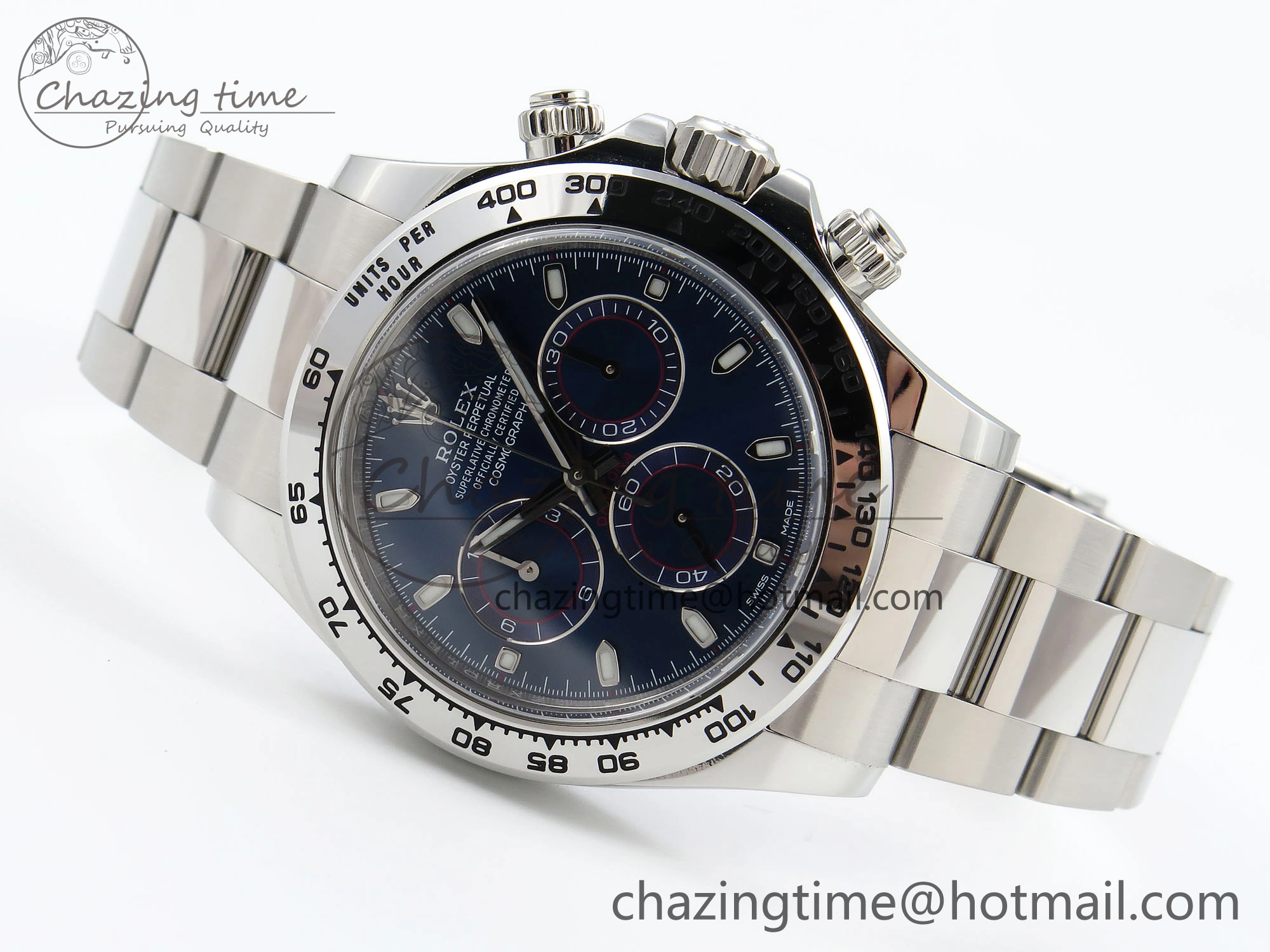 Daytona 116509 Clean 1:1 Best Edition Blue Stick Dial on SS Bracelet SA4130 V Sporty 1743