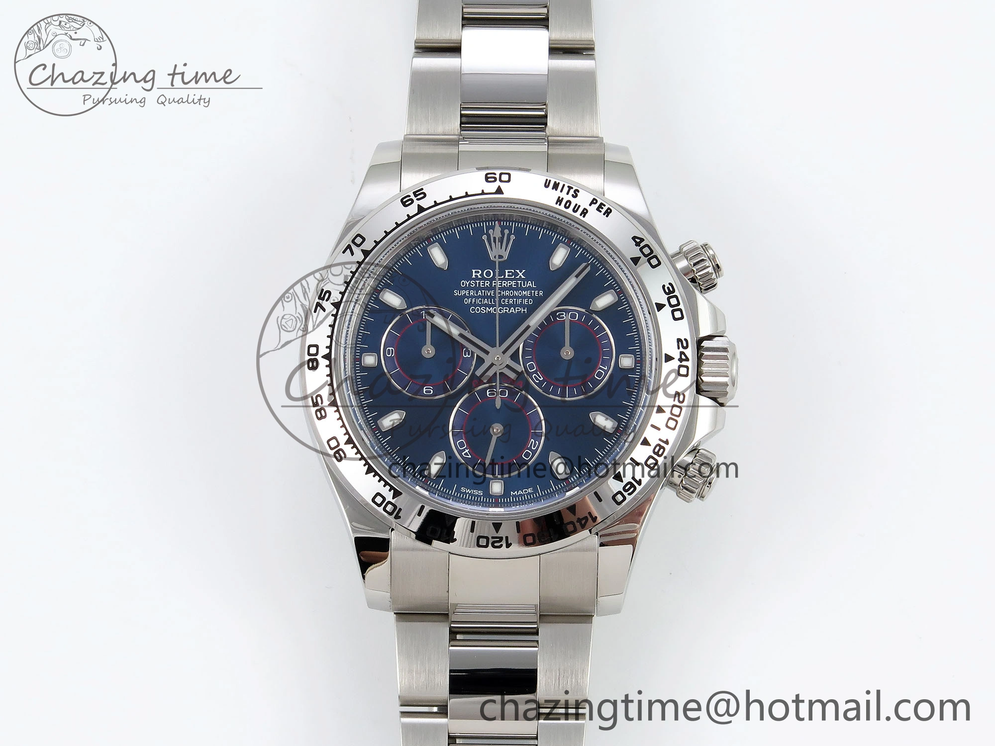 Daytona 116509 Clean 1:1 Best Edition Blue Stick Dial on SS Bracelet SA4130 V Sporty 1743