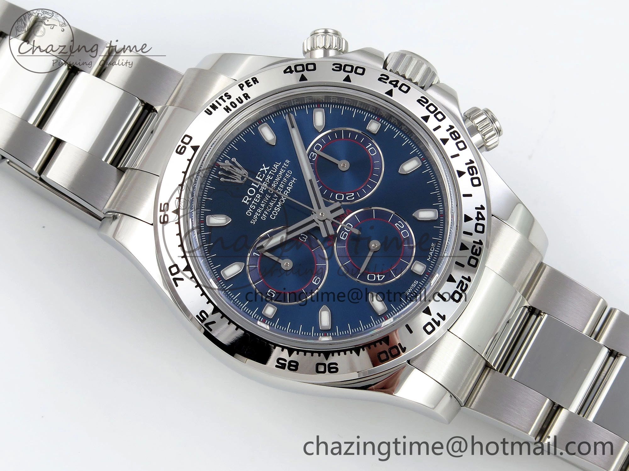 Daytona 116509 Clean 1:1 Best Edition Blue Stick Dial on SS Bracelet SA4130 V Sporty 1743