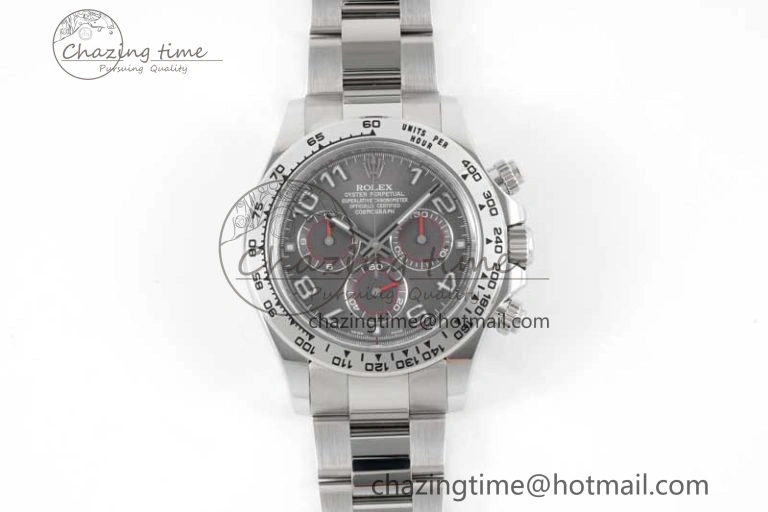 Trendsetting Daytona 116509 Clean 1:1 Best Edition Gray Dial Arabic Markers on SS Bracelet SA4130 V 2009