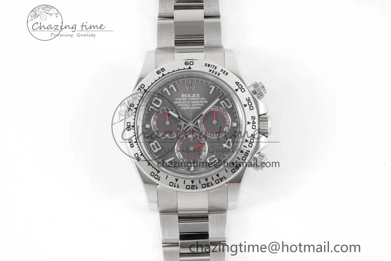 Trendsetting Daytona 116509 Clean 1:1 Best Edition Gray Dial Arabic Markers on SS Bracelet SA4130 V 2009