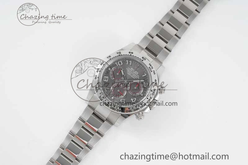 Trendsetting Daytona 116509 Clean 1:1 Best Edition Gray Dial Arabic Markers on SS Bracelet SA4130 V 2009
