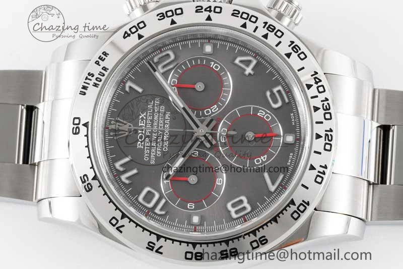 Trendsetting Daytona 116509 Clean 1:1 Best Edition Gray Dial Arabic Markers on SS Bracelet SA4130 V 2009