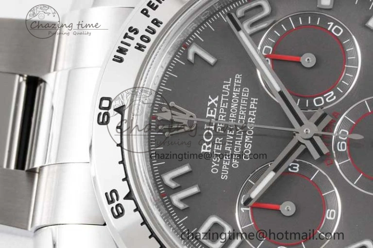 Trendsetting Daytona 116509 Clean 1:1 Best Edition Gray Dial Arabic Markers on SS Bracelet SA4130 V 2009