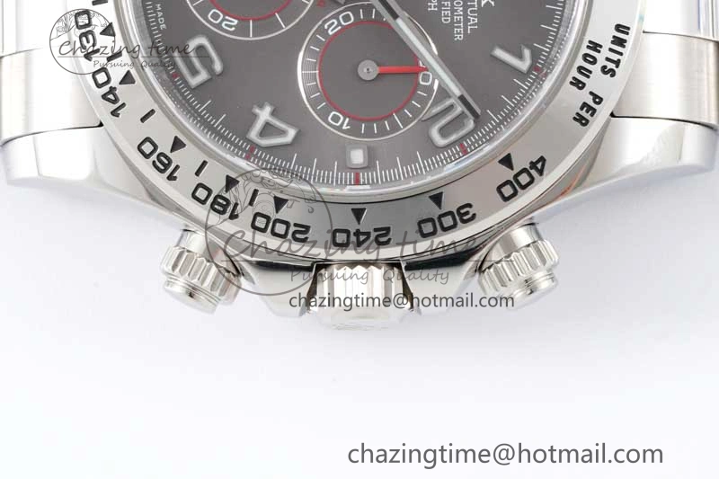 Trendsetting Daytona 116509 Clean 1:1 Best Edition Gray Dial Arabic Markers on SS Bracelet SA4130 V 2009