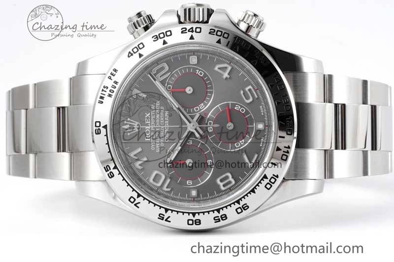 Trendsetting Daytona 116509 Clean 1:1 Best Edition Gray Dial Arabic Markers on SS Bracelet SA4130 V 2009