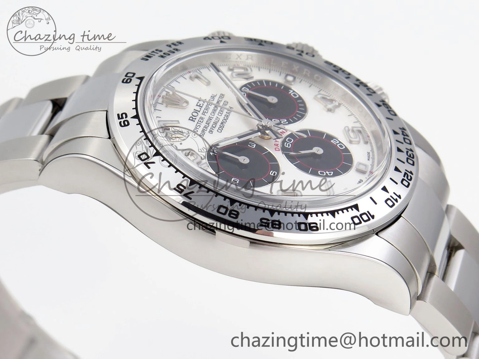 OnTrend Daytona 116509 Clean 1:1 Best Edition White Dial Arabic Markers on SS Bracelet SA4130 V 1947