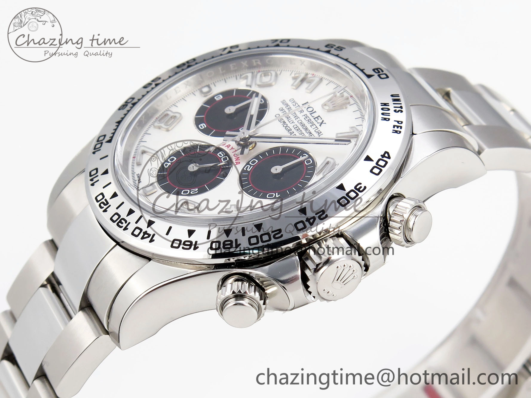 OnTrend Daytona 116509 Clean 1:1 Best Edition White Dial Arabic Markers on SS Bracelet SA4130 V 1947