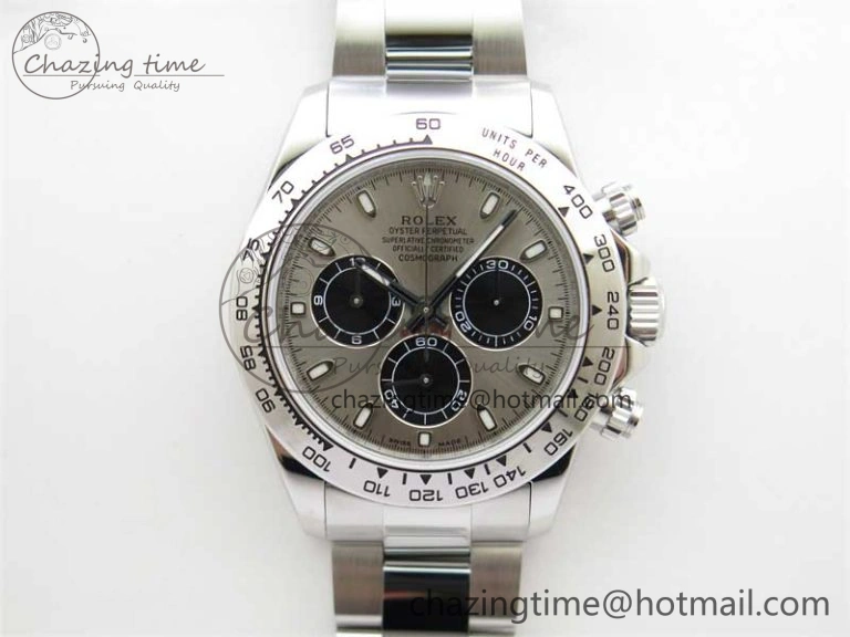 Youthful Daytona 116509 KKF 1:1 Best Edition 904L Steel Gray Dial on SS Bracelet A 2459