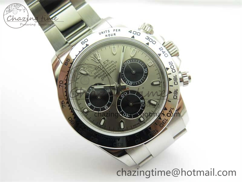 Youthful Daytona 116509 KKF 1:1 Best Edition 904L Steel Gray Dial on SS Bracelet A 2459