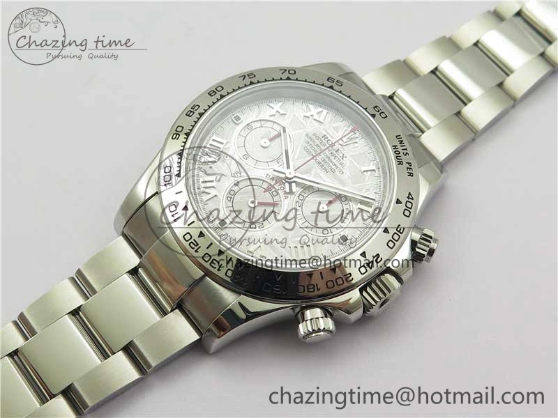 SmoothTexture Daytona 116509 ‘Meteorite’ Noob 1:1 Best Edition 904L SS Case and Bracelet SA4130 V 2608
