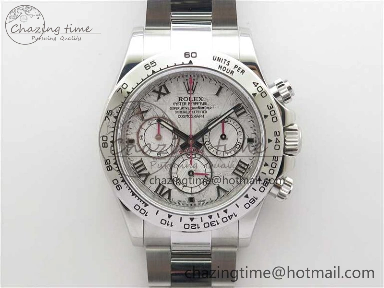 SmoothTexture Daytona 116509 ‘Meteorite’ Noob 1:1 Best Edition 904L SS Case and Bracelet SA4130 V 2608