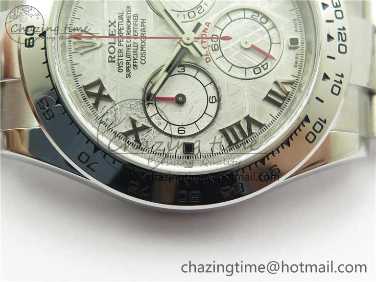 SmoothTexture Daytona 116509 ‘Meteorite’ Noob 1:1 Best Edition 904L SS Case and Bracelet SA4130 V 2608