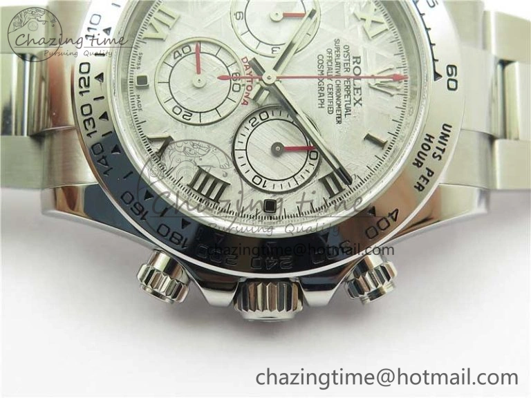 SmoothTexture Daytona 116509 ‘Meteorite’ Noob 1:1 Best Edition 904L SS Case and Bracelet SA4130 V 2608