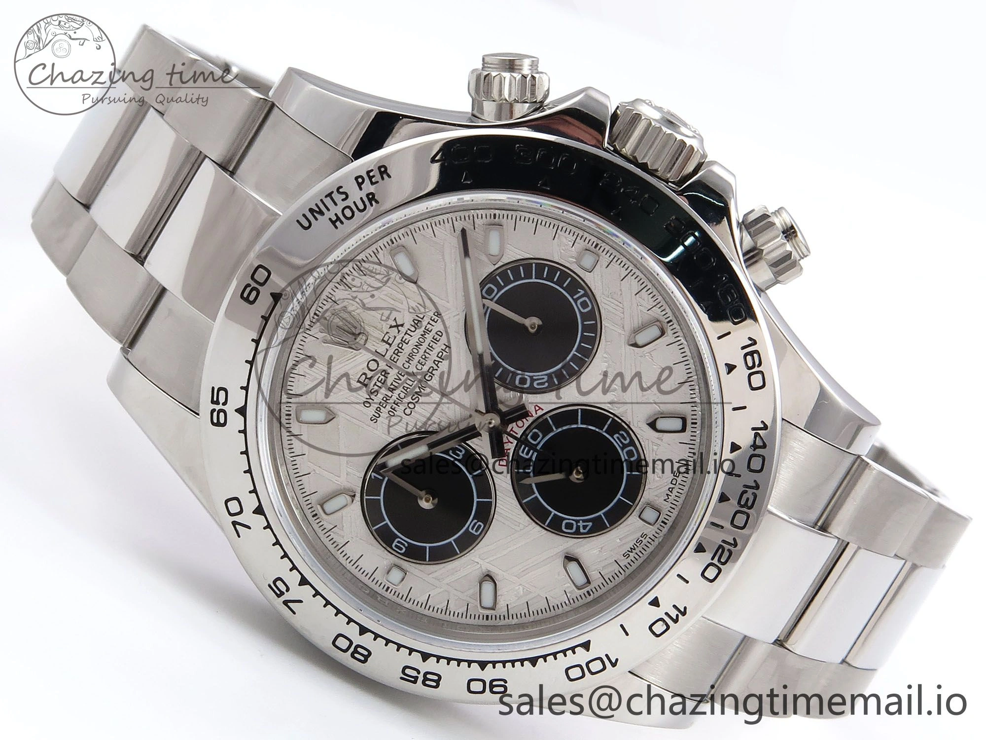 Minimalist Daytona 116509 N6F 1:1 Best Edition Meteorite Dial on YG Bracelet SA 883