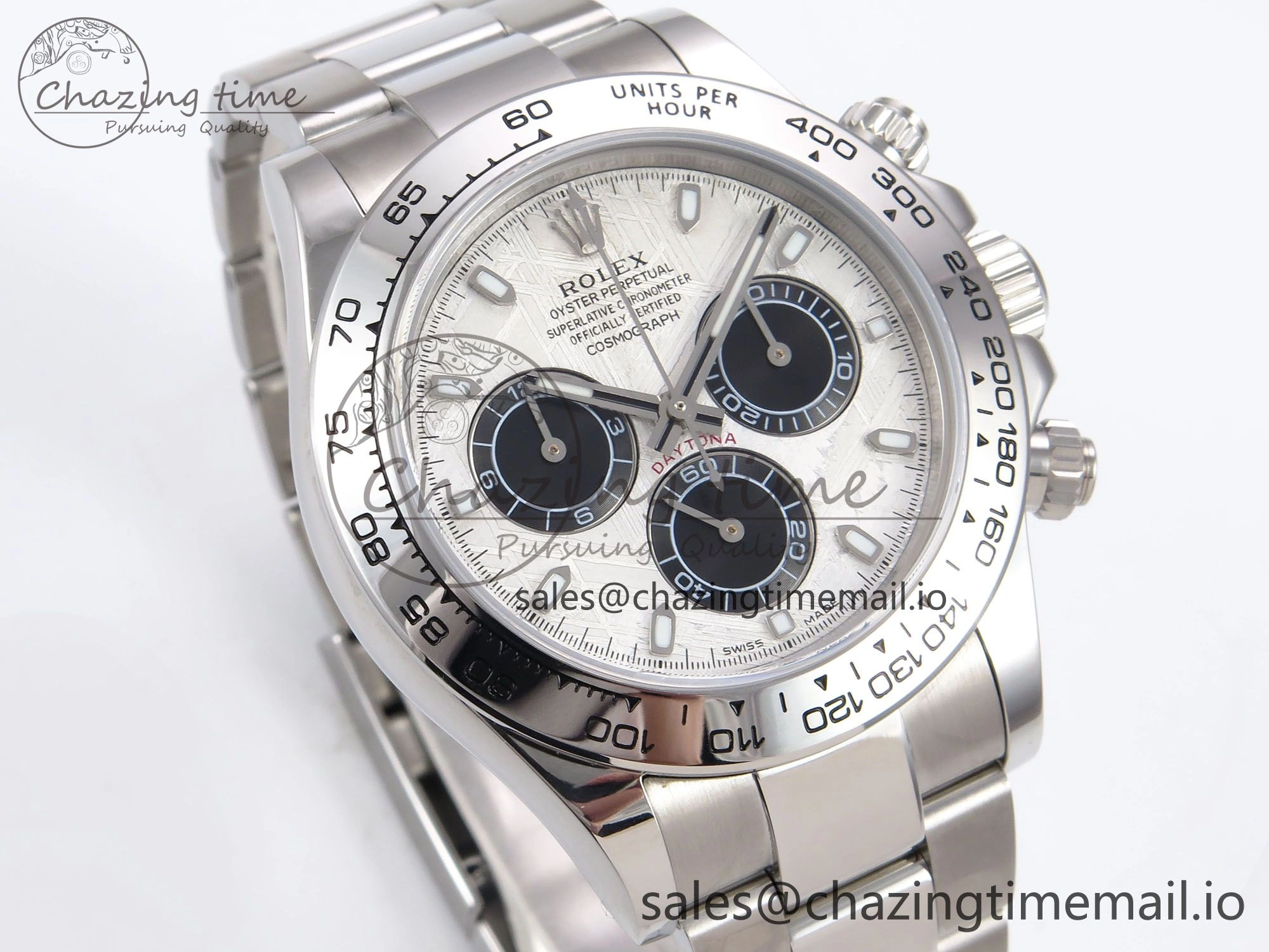 Minimalist Daytona 116509 N6F 1:1 Best Edition Meteorite Dial on YG Bracelet SA 883