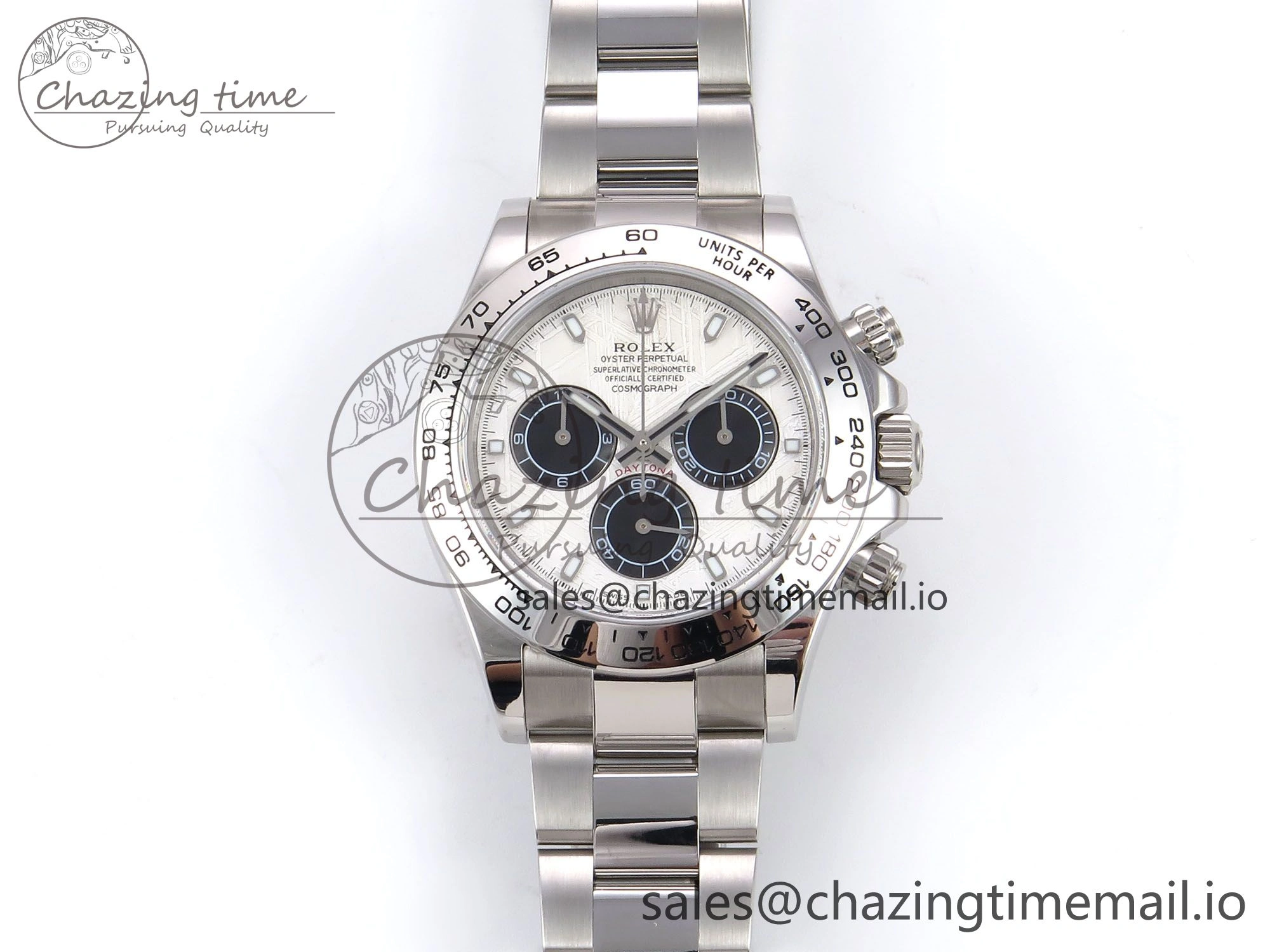 Minimalist Daytona 116509 N6F 1:1 Best Edition Meteorite Dial on YG Bracelet SA 883