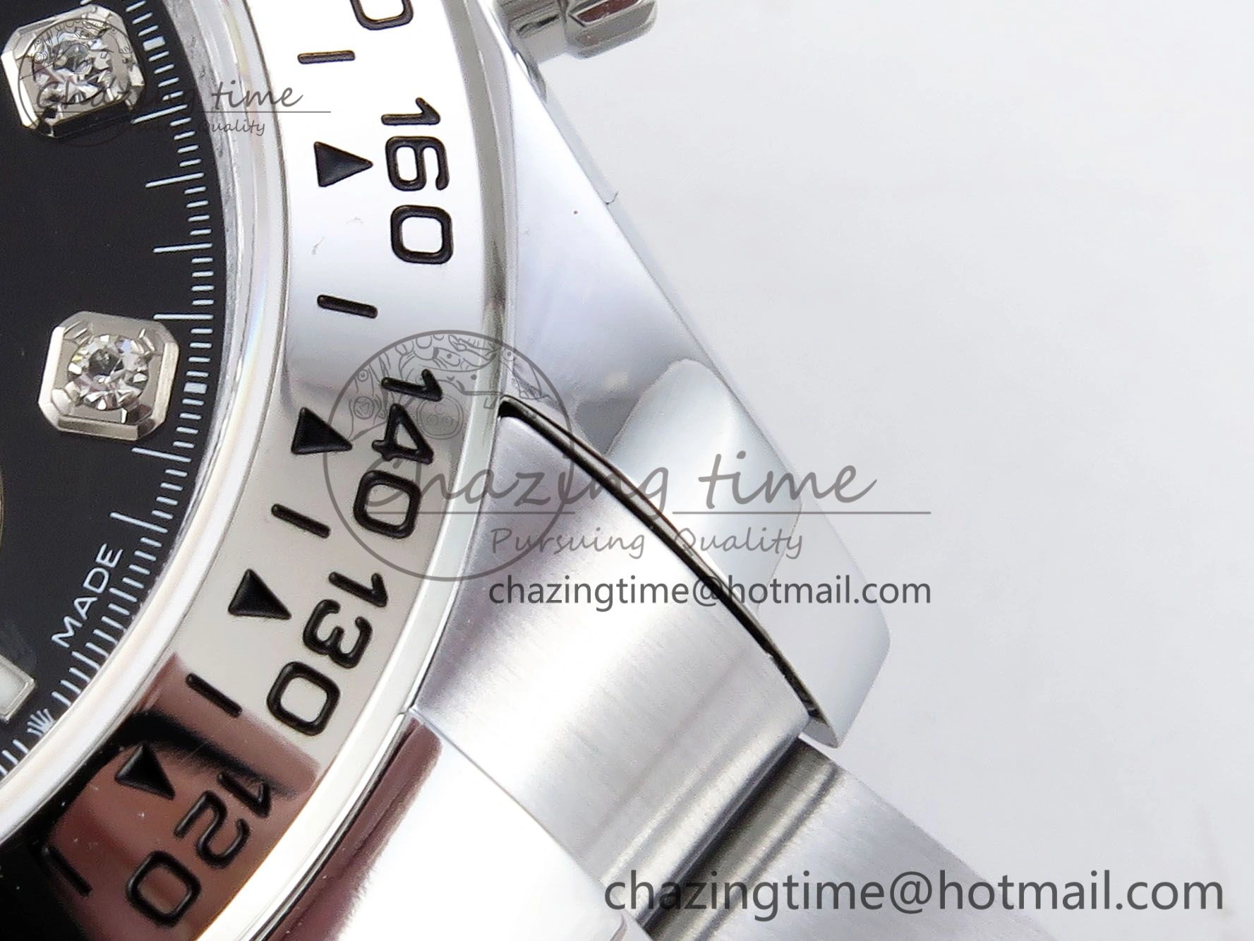 ZeroBulk Daytona 116509 QF 1:1 Best Edition Black White Diamonds Dial on SS Bracelet SH4130 V3 (Gain Weight) 1402