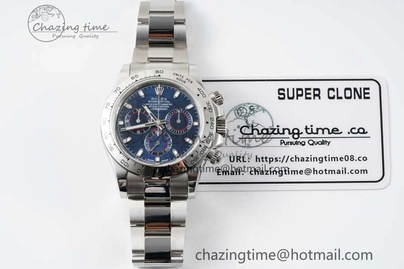 Daytona 116509 QF 1:1 Best Edition Blue Dial on SS Bracelet SA Casual 2268
