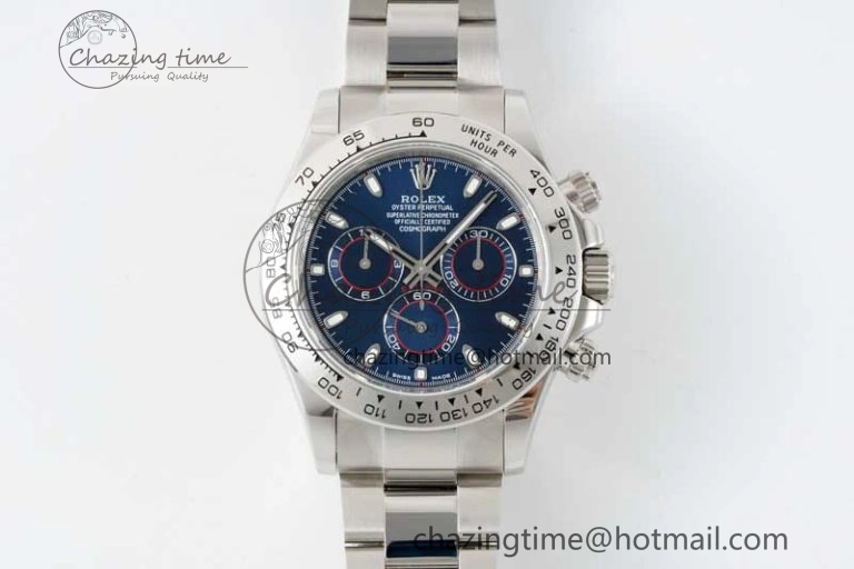 Daytona 116509 QF 1:1 Best Edition Blue Dial on SS Bracelet SA Casual 2268