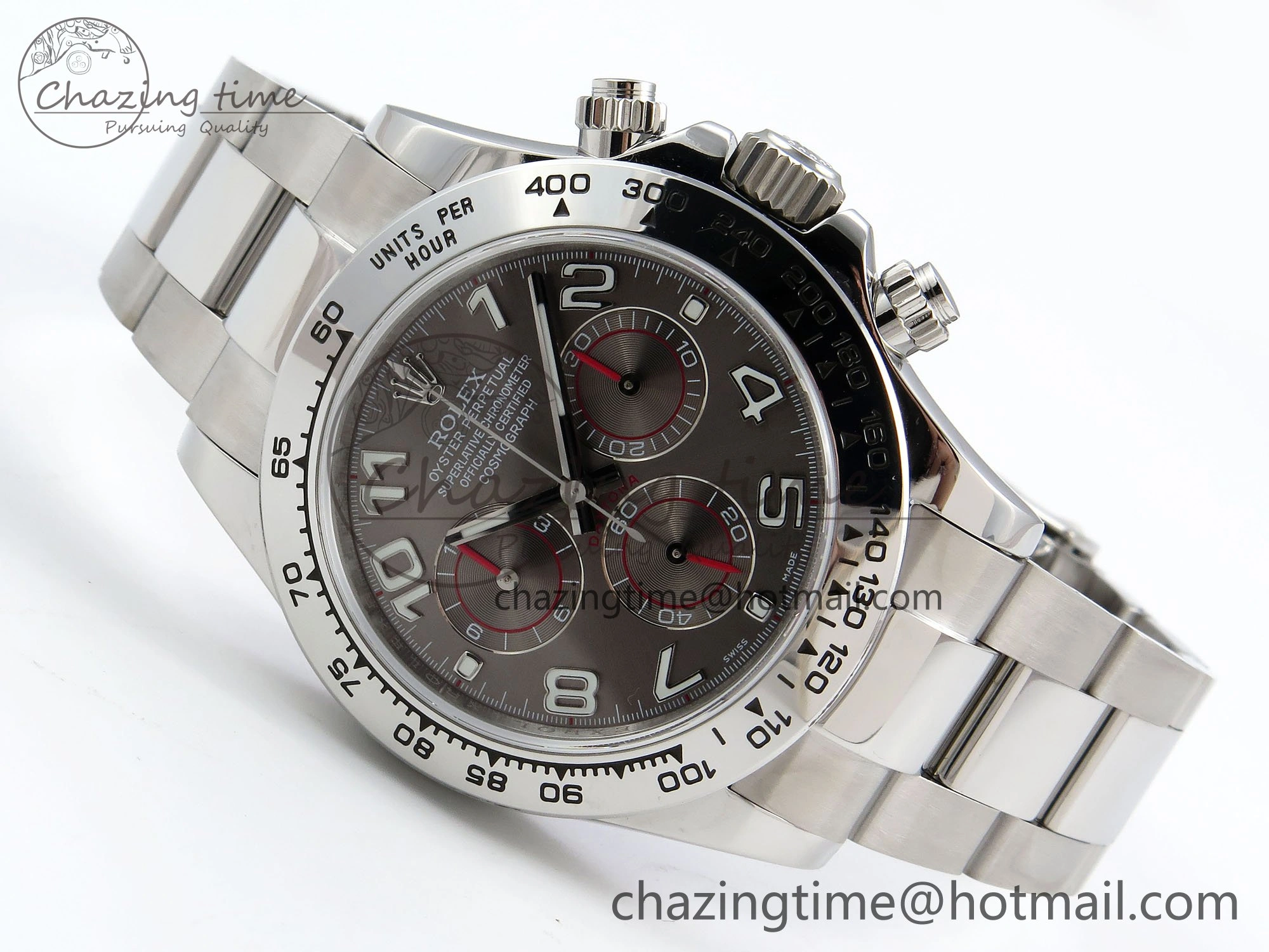 FreshLook Daytona 116509 QF 1:1 Best Edition Gray Numeral Dial on SS Bracelet SH4130 V3 (Gain Weight) 1618