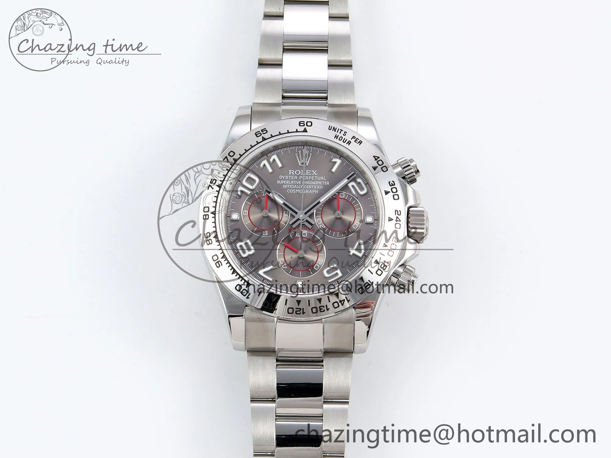 FreshLook Daytona 116509 QF 1:1 Best Edition Gray Numeral Dial on SS Bracelet SH4130 V3 (Gain Weight) 1618