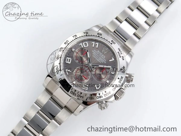 FreshLook Daytona 116509 QF 1:1 Best Edition Gray Numeral Dial on SS Bracelet SH4130 V3 (Gain Weight) 1618